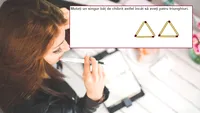 TEST IQ cu beţe de chibrit. Mută un singur băţ pentru a obţine patru triunghiuri. Şmecheria de care se vor prinde doar cei mai inteligenţi