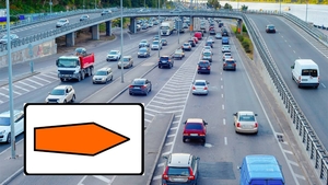 Puțini șoferi știu! Ce trebuie să faci dacă întâlnești acest semn de circulație, cu o săgeata portocalie. Unde poate fi văzut indicatorul rutier problematic