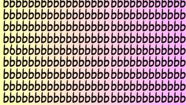 Iluzie optică virală | Găsiți cifra 6 ascunsă printre literele b din această poză