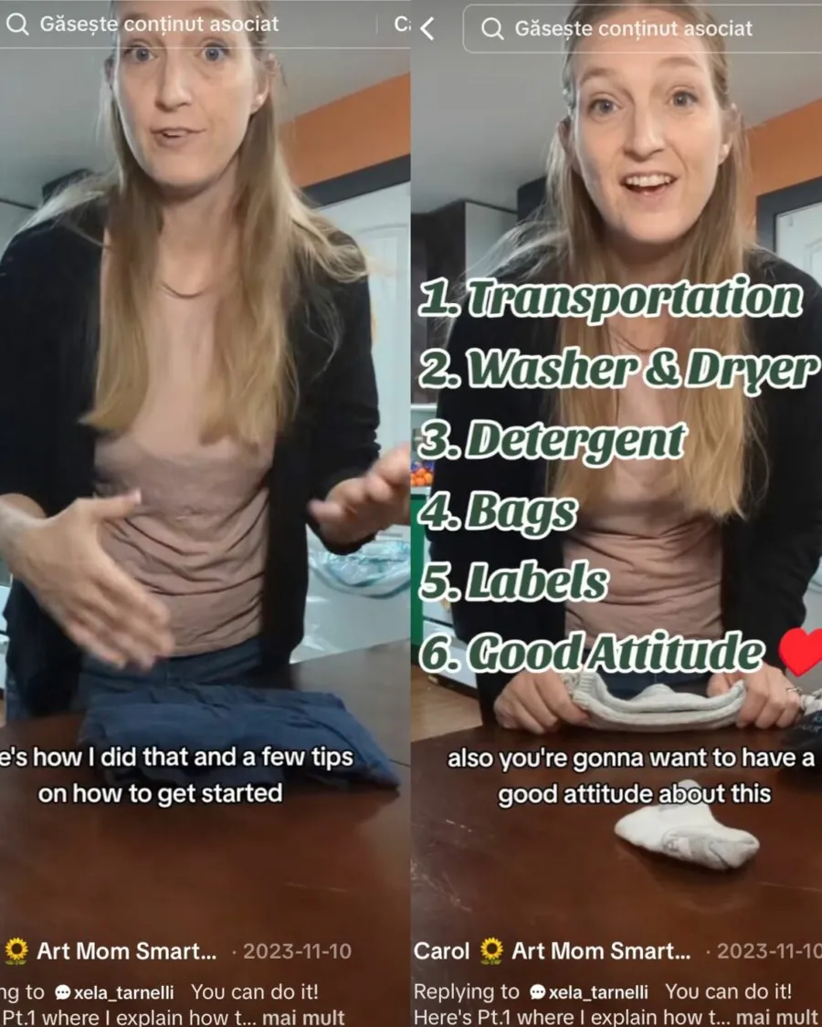 Carol în videoclip ei de pe Tiktok în care explica cum căștigă bani în plus. Sursa: Tiktok