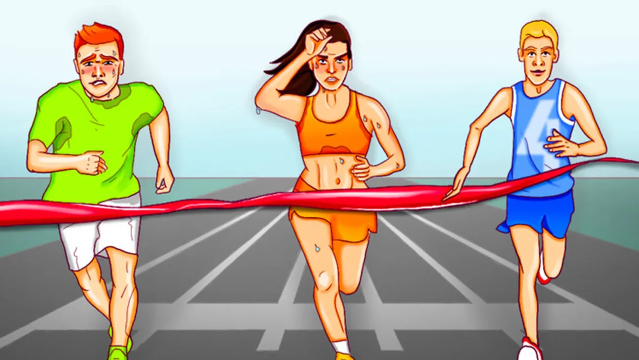 Test de inteligență | Care dintre cei 3 atleți trișează?