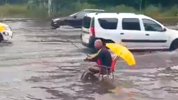 FOTO. Asta, da, aroganță! Ce a făcut un bucureștean după potopul de vineri