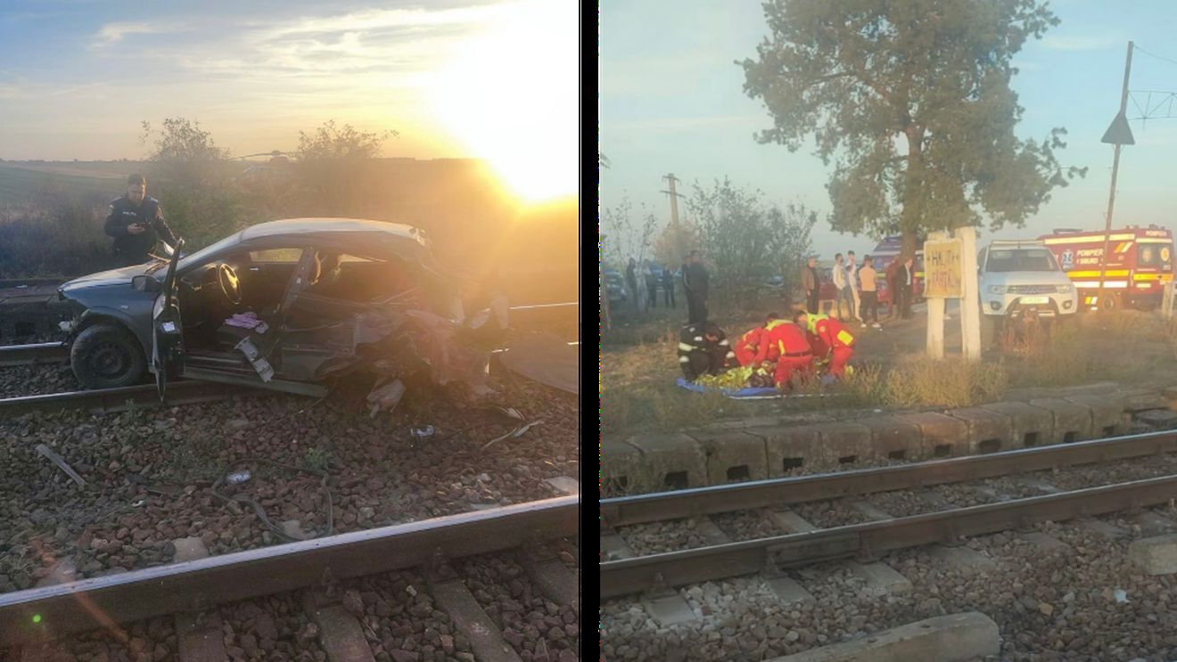 BREAKING | Maria, o tânără mămică din Dolj, a murit după ce se întorcea de la cumpărături. Mașina în care se afla a fost izbită în plin de tren
