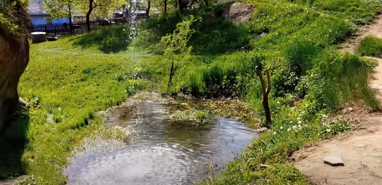 Singura casă din România cu o cascadă naturală în curte / Foto: Captură YouTube