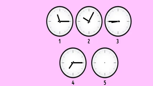 Test de inteligență | Ce oră indică al cincilea ceas din imagine?