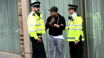 VIDEO EXCLUSIV cu reţinerea unui suspect la Londra. CANCAN.ro l-a filmat când i se puneau cătuşele!