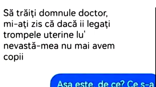 Bancul începutului de săptămână | Un caz de malpraxis