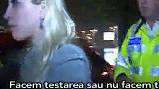 O profesoara din Bucuresti, costumata in vampir, prinsa beata la volan in centrul Capitalei! Mergea in zig-zag si a refuzat sa sufle in etilotest!