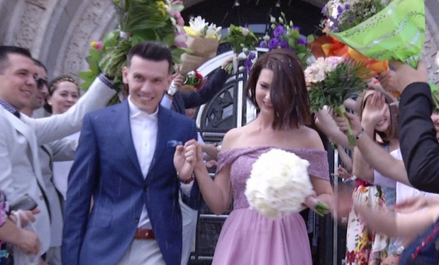 Prezentatoarea Mihaela Călin de la Antena 1 s-a căsătorit! Andreea Berecleanu i-a fost nașă