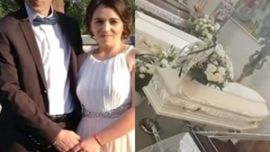 Costel și Ancuța Lăzărescu, alături de cei doi copilași, au ajuns acasă în sicrie. Imaginile durerii în Suceava!