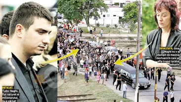 Fiul risipitor nu s-a apropiat de sicriul milionarului Gheorghe Naghi! A stat la 20 de metri de sora vitrega