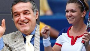Gigi Becali o antrenează şi pe Halep: „I-am trimis 2 SMS-uri înainte de meci!”