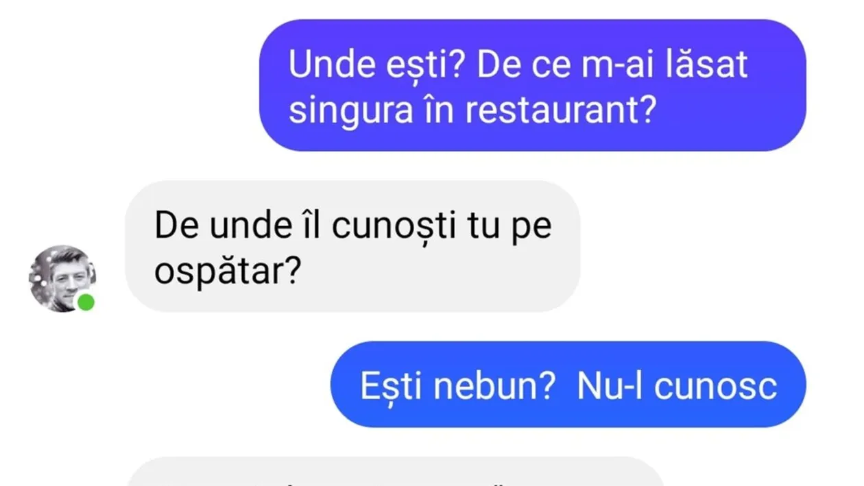 BANC | De ce m-ai lăsat singură în restaurant?