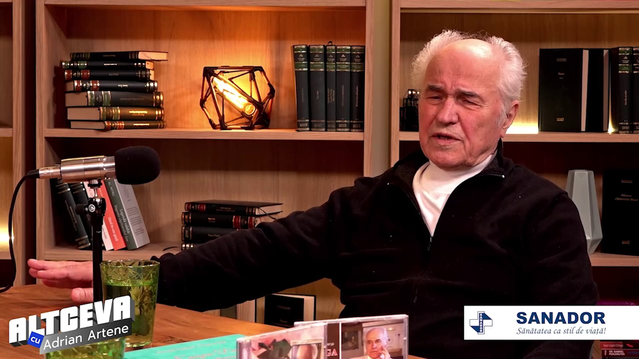 Maestrul Eugen Doga este invitatul săptămânii în podcastul "ALTCEVA cu Adrian Artene", disponibil pe canalul de YouTube cu același nume (Foto: captură video)