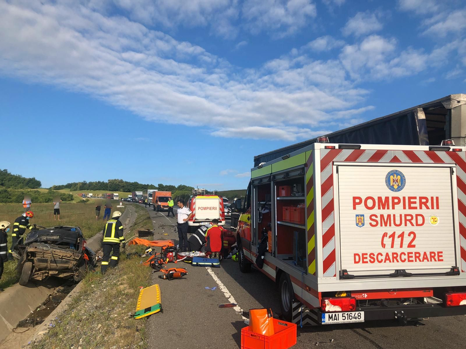 Accident grav în Cluj. Trei oameni au murit pe centura Vâlcele-Apahida. VIDEO