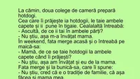 BANCUL ZILEI | La cămin, două colege de cameră prepară hotdogi