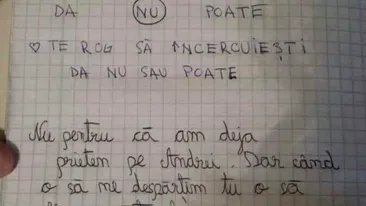 Ce răspuns a primit un elev, după ce i-a cerut unei fetiţe să fie iubita lui: “Dragă Giorgiana…” / “O să mai dureze o lună sau două”