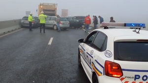 Carambol pe centura Brașovului. 23 de mașini implicate în accident | VIDEO