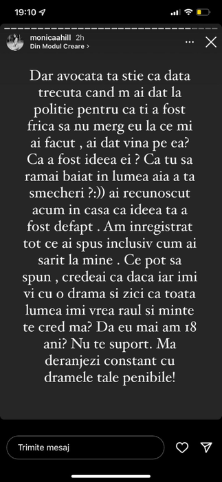 Scandal monstru între Monica Hill și interlopul Lucian Jula. Cei doi foști amorezi sunt la cuțite: ”Am ajuns la poliție pentru un ordin de restricție”