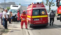 Accident cumplit pe centura Târgoviștei! 3 mașini au fost avariate și mai multe persoane au ajuns la spital