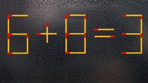 Test IQ cu chibrituri | Corectați 6 + 8 = 3, mutând un singur băț