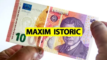Curs valutar 22 mai 2019. Cutremur pe piața bancară: Euro atinge cea mai ridicată valoare din istoria României. Câți lei costă 1 euro azi