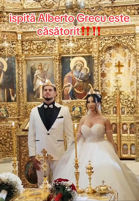 Imagini cu Alberto Grecu și soția sa/ sursă foto: social media