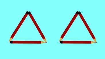 TEST IQ | Mutați un chibrit pentru a obține 4 triunghiuri. Da, se poate!