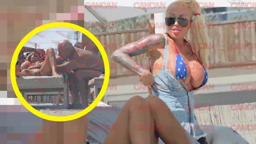 Bomba sexy care a isterizat România a făcut, din nou, show pe litoral! Romeo Dunca a masat-o pe burtică, iar voluptoasa Valentina a oferit imaginile savuroase!