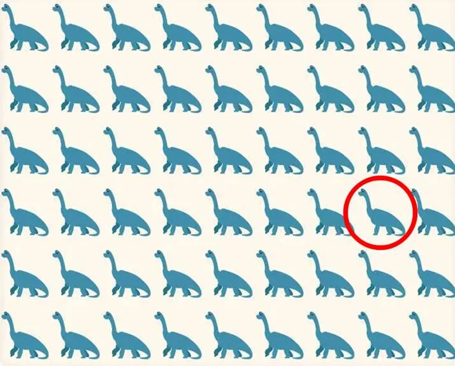 TEST IQ | Identificați singurul dinozaur diferit de toți ceilalți!