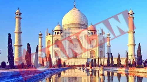 "Lifting" pentru Taj Mahal