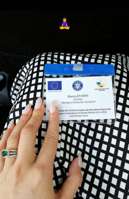 Bianca, mândră tare de noul job