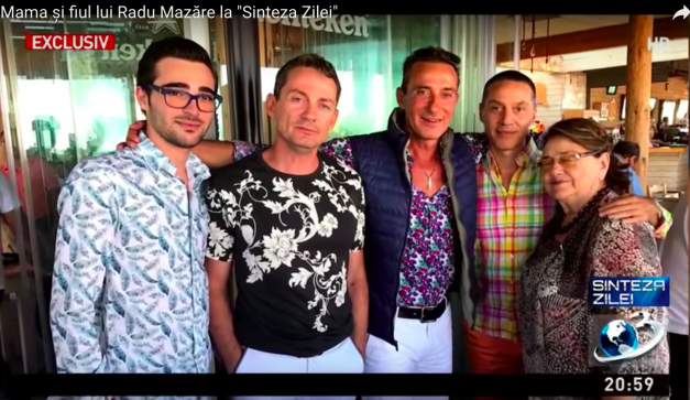 Radu, alături de tatăl, unchiul și bunica sa