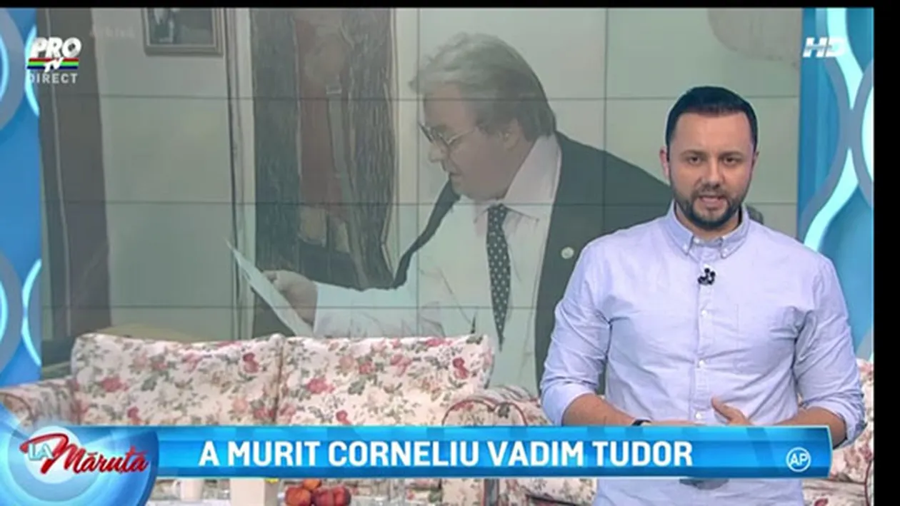 Declaratie impresionanta! Ce spune Catalin Maruta despre Corneliu Vadim Tudor
