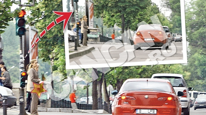 Serban Huidu pare ca nu a invatat nimic din tragedia in urma careia au murit trei oameni. Trece pe rosu si calca linia continua!