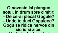 BANC | O nevastă își plângea soțul, în drum spre cimitir