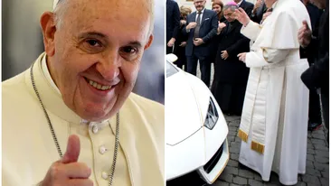 Papa Francisc a primit cadou un Lamborghini Huracan de culoare albă! A spus rapid ce plănuieşte să facă cu super maşina după ce a sfinţit-o