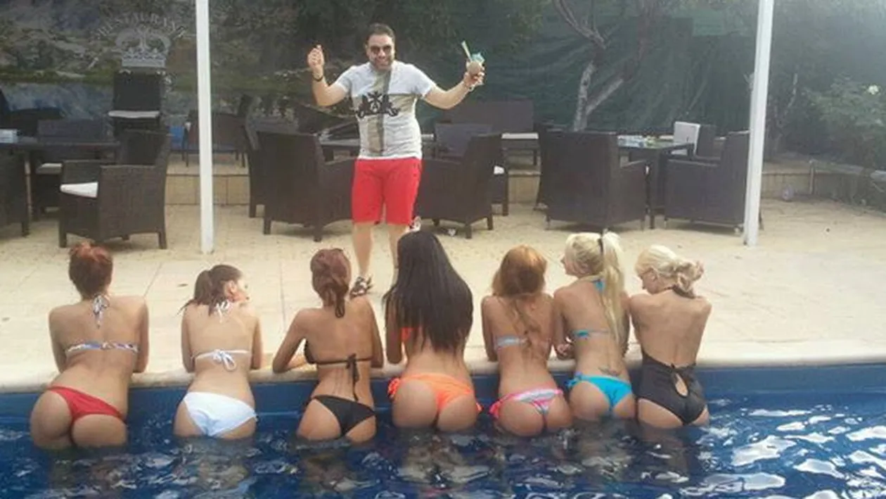 S-a dus la piscina sa se racoreasca, insa mai rau s-a infierbantat. Vezi ce i-au aratat sapte tinere sexy lui Florin Salam!