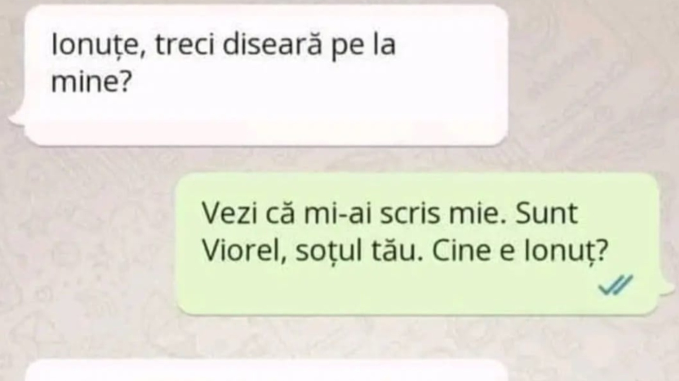 Bancul începutului de săptămână | "Ionuţe, treci diseară pe la mine?"