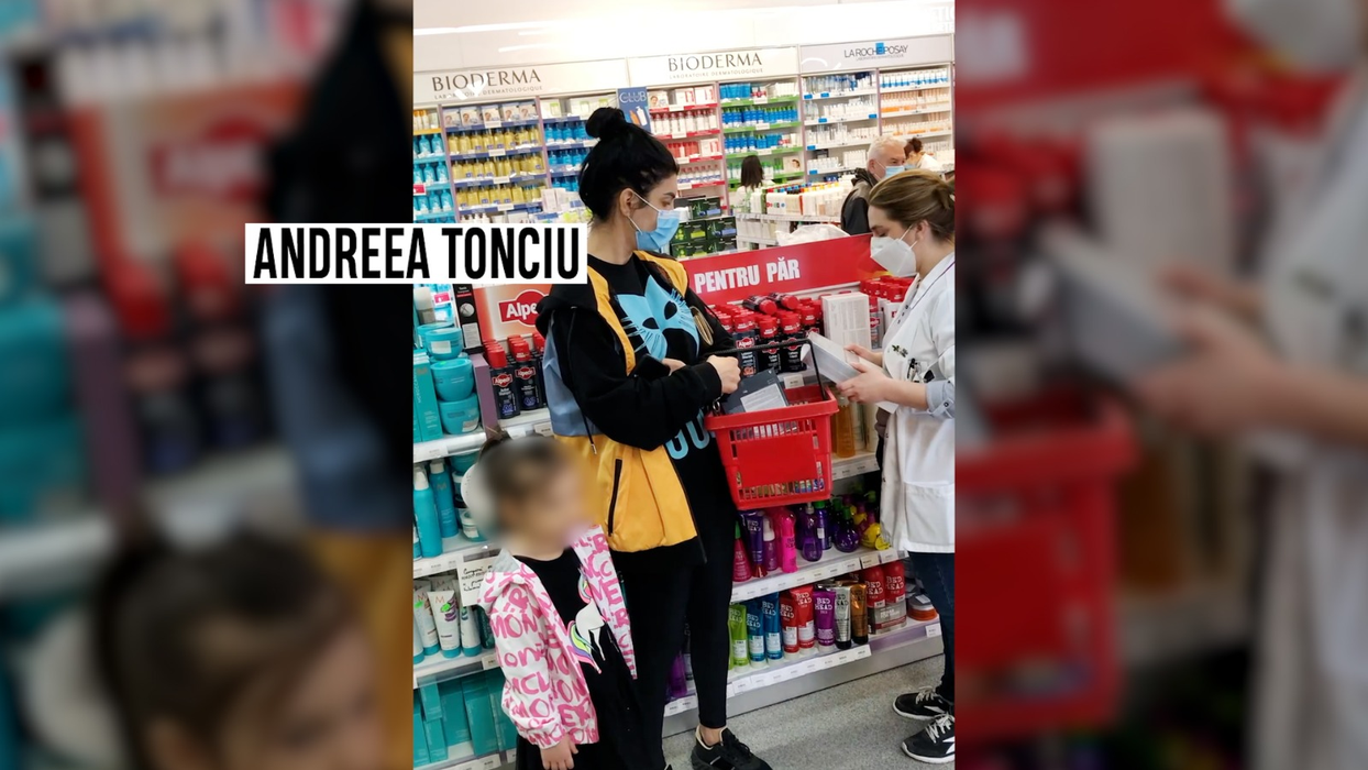 Andreea Tonciu și Rebecca au avut "program" la farmacie