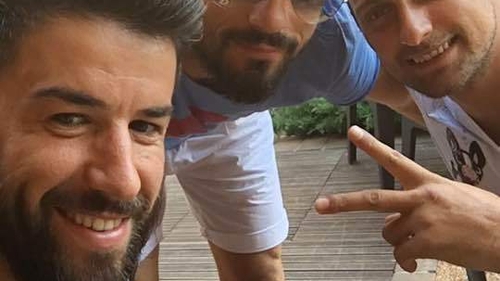 Ce au făcut înainte de meciul cu Astra Gabi Tamaş, Enache şi Stăncioiu. Anamaria Prodan a imortalizat momentul