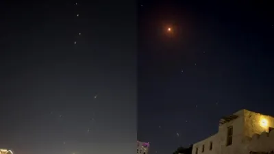 Iran a bombardat bazele Americii din Qatar. Proiectilele au luminat cerul nopții ca artificiile! VIDEO înfiorător