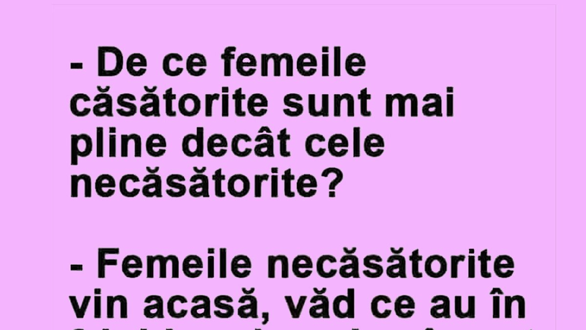 BANCUL ZILEI | De ce femeile căsătorite sunt mai plinuțe decât cele necăsătorite?