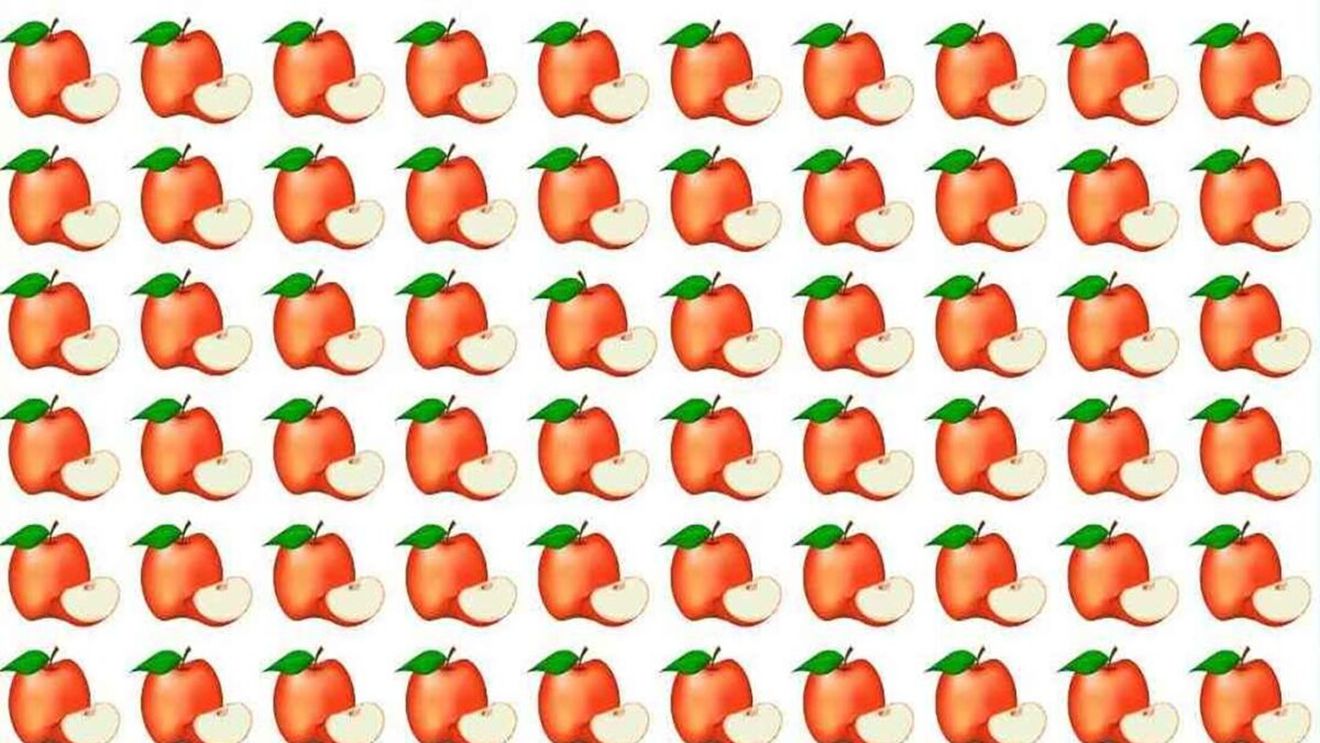 Test de perspicacitate | Care măr este diferit de toate celelalte?