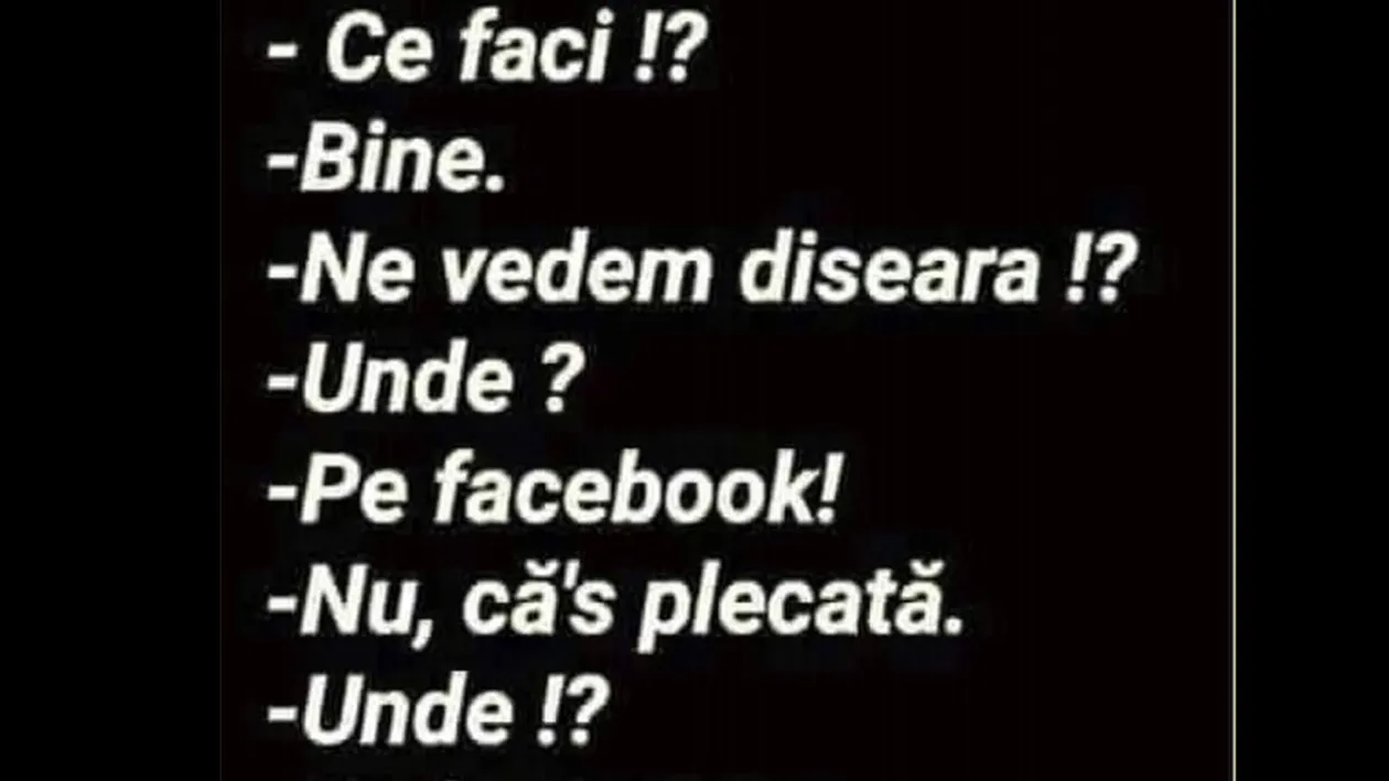 Bancul sfârșitului de săptămână | Ce faci, ne vedem diseară?