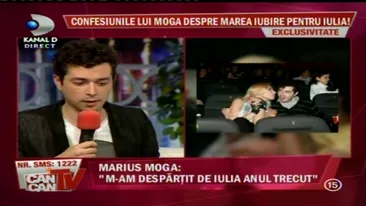 La aproape un an de la despartirea de Iulia Vantur, Marius Moga e singur! Sincer, o mai iubesc pe Iulia, ea m-a domesticit!