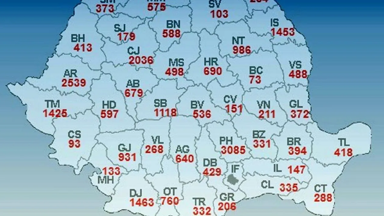 HARTĂ. Aproape 32.000 de locuri de muncă disponibile în România, în 28 septembrie 2018. Repartiția pe județe