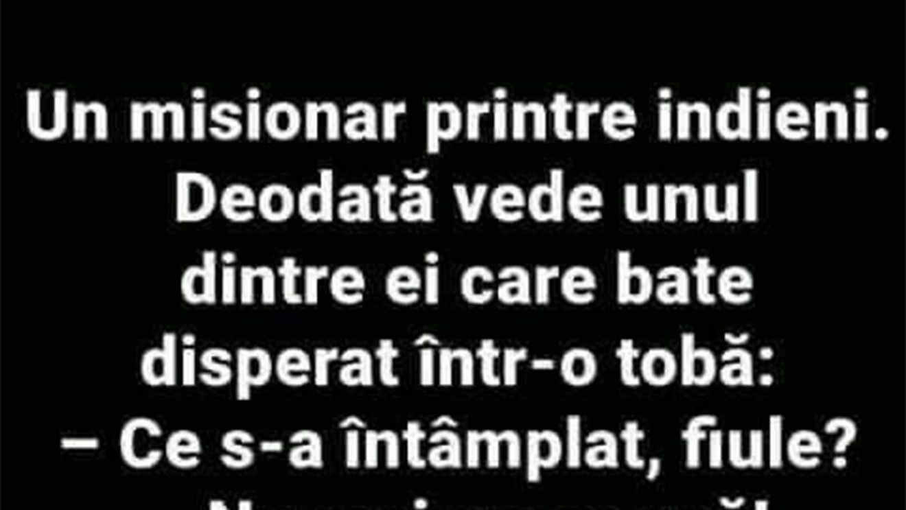 Bancul începutului de săptămână | Misionarul și indienii