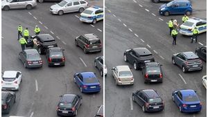 Avem imaginile cu Ana Morodan, când a fost oprită de Poliţie! Vizibil "avariată", se clătina, s-a ţinut de maşină şi...