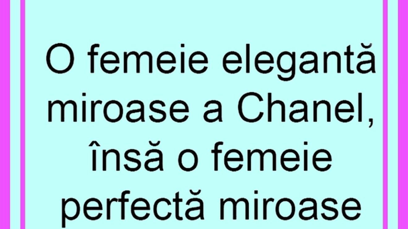 BANCUL ZILEI | Cum miroase femeia perfectă, de fapt